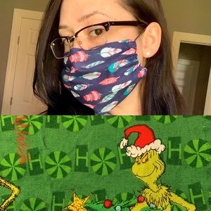 2 Pack Adult Face Mask Christmas Grinch